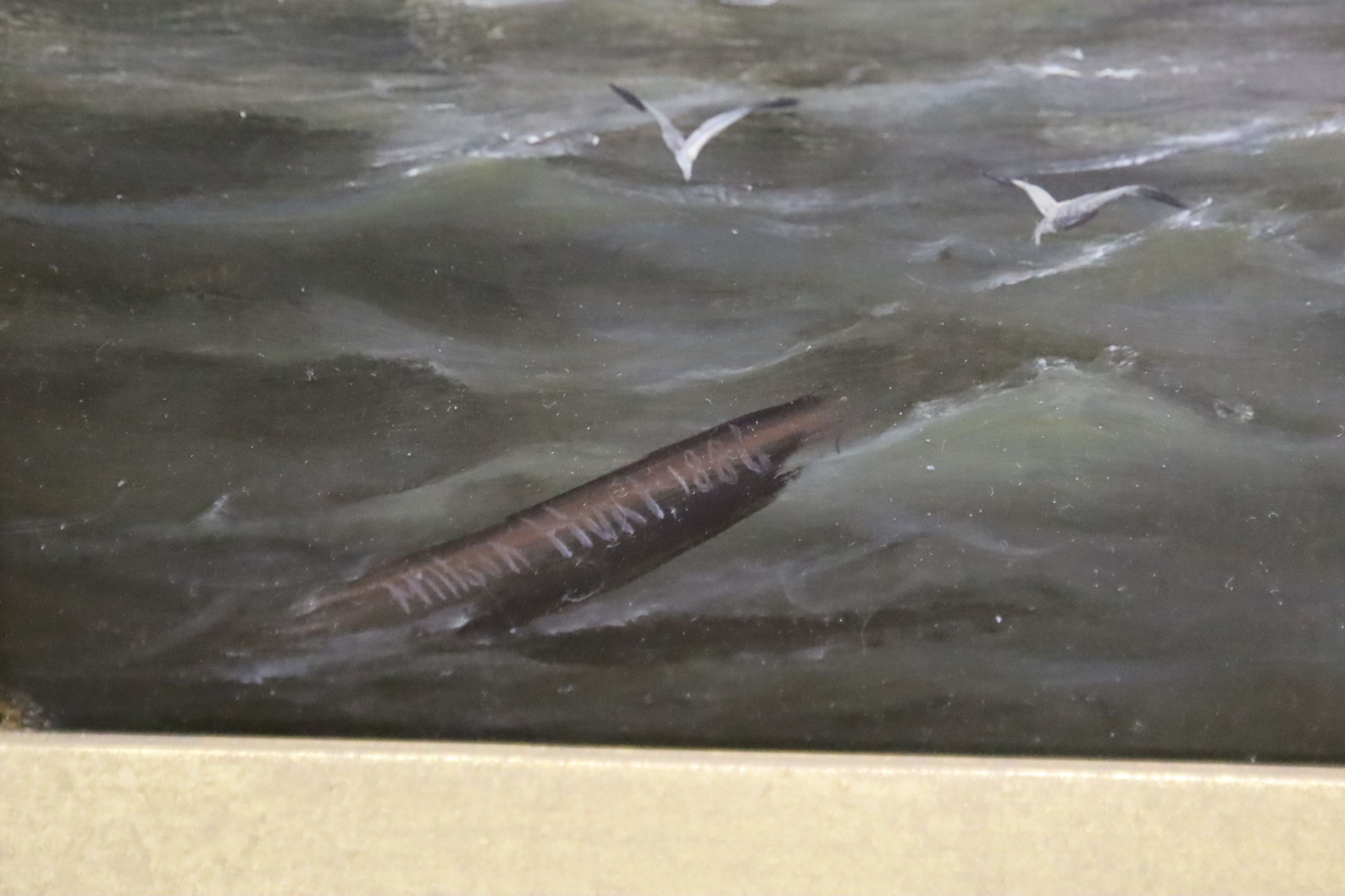 Millson Hunt (fl.1875-1900), pair of oils on canvas, Views of Scarborough, signed and dated 1886, 24 x 40cm